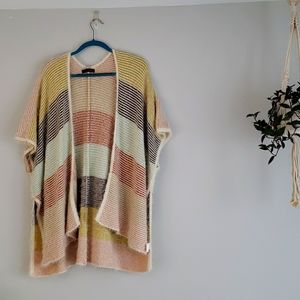 Fuzzy Pastel Poncho Cardigan!